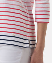 Load image into Gallery viewer, Coletta Striped 3/4 Sleeve Shirt