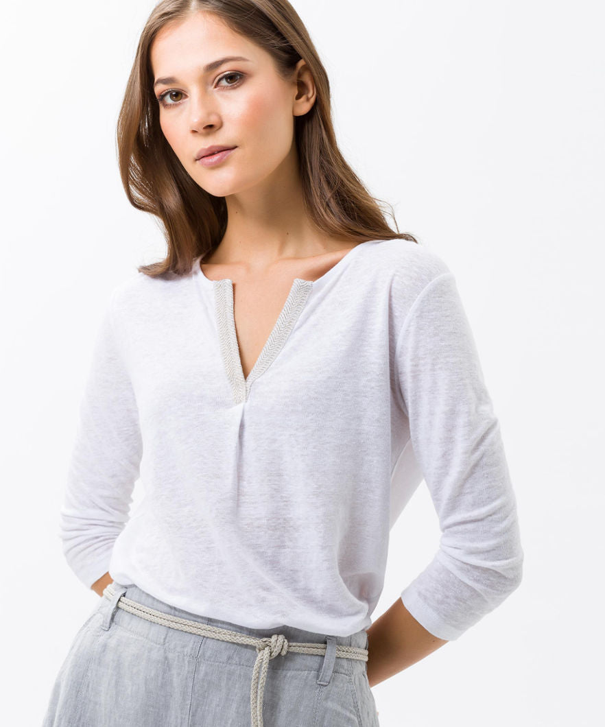 Carol Linen 3/4 Sleeve Shirt