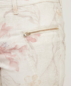 Shakira Floral Zip Pocket Jean