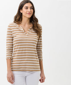 Claire 3/4 Sleeve Linen Blend Shirt