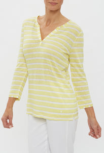 Claire 3/4 Sleeve Linen Blend Shirt